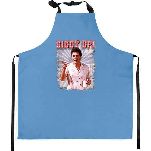 Giddy Up Cosmo Kramer Kitchen Aprons, Seinfeld Kramer Kitchen Aprons-image