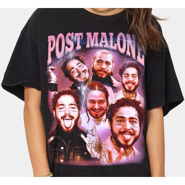 Vintage Post Malone, Post Malone Shirt, Post Malone Merch-image
