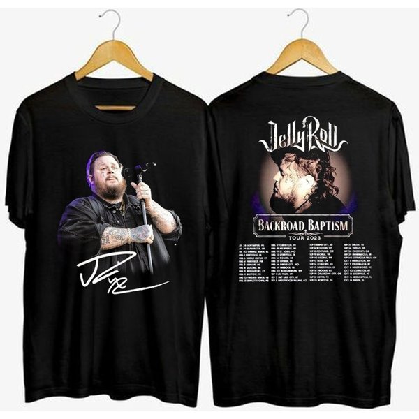 Jelly Roll 2023 Tour Shirt, Jelly Roll Backroad Baptism 2023 Tour Shirt-image