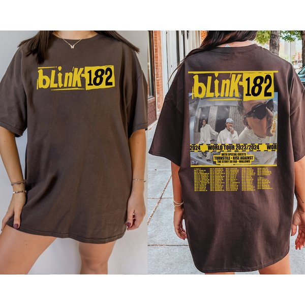 182 The World Tour Shirt, B182 Tour 2023 Merch, B182 Rock And Roll Concert Tshirt-image