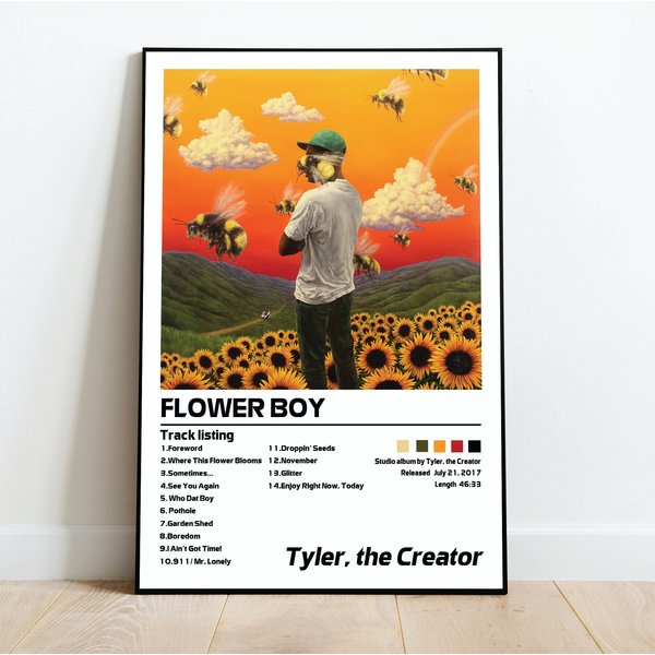 Tyler, The Creator - Flower Boy | Minimalist Album Cover Poster-image