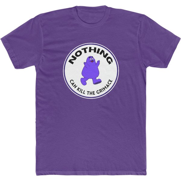 Nothing Can Kill The Grimace Men's Cotton Crew Tee-image