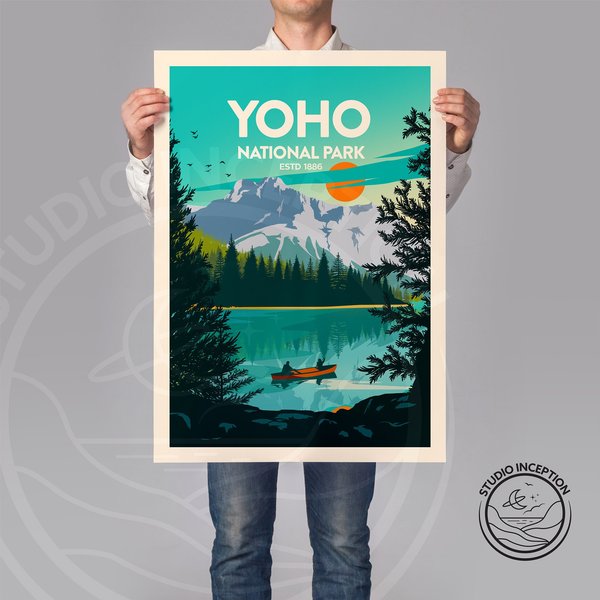 Yoho National Park Art Print, Canada National Parks Poster-image