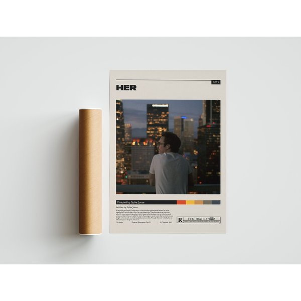 Her Spike Jonze Movie Poster-image