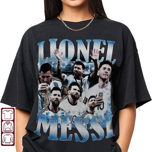 Lionel Messi 90S Vintage, Lionel Messi Bootleg Shirt-image