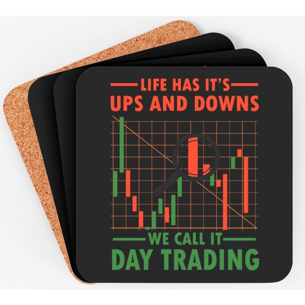 Day Trading Trader Stock Market Coasters-image