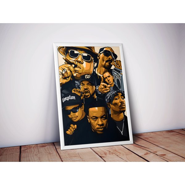 Hip Hop Legends Poster | Old School Rapper Poster-image