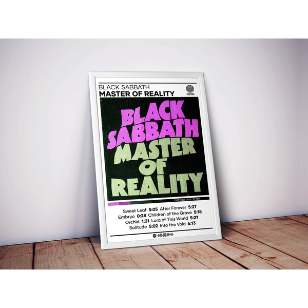 Black Sabbath Poster | Master Of Reality Poster-image