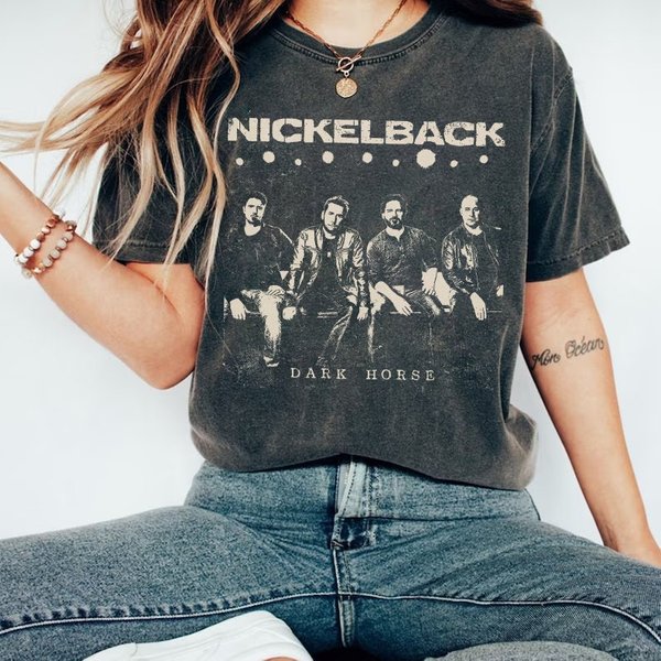 Vintage Nickleback Band Shirt, Nickleback Get Rollin Album 2023 Tee-image