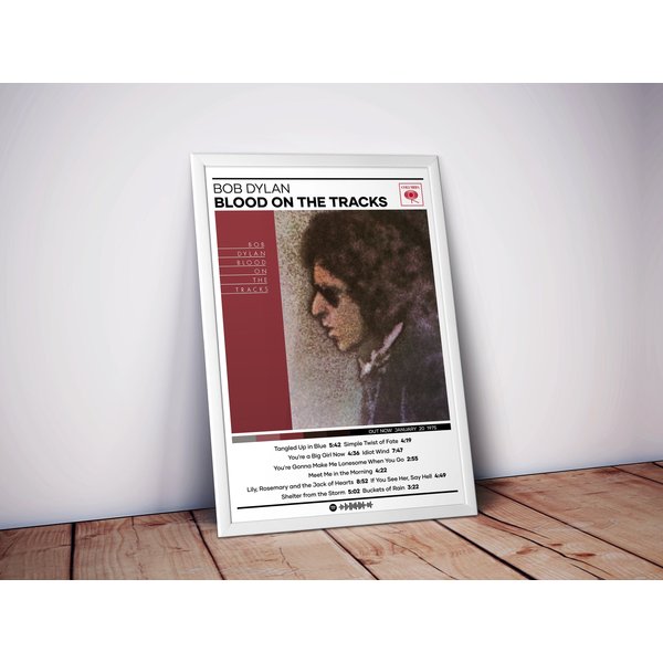 Bob Dylan Poster | Blood On The Tracks Poster-image