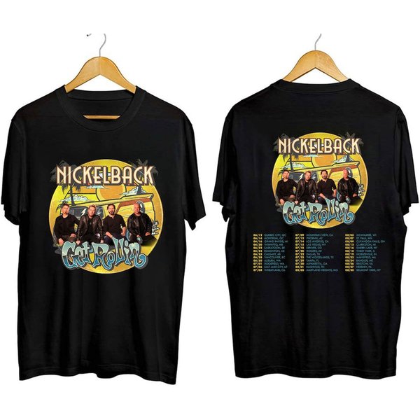 Nickelback World Tour Music 2023 Shirt, Get Rollin Tour 2023 Shirt-image