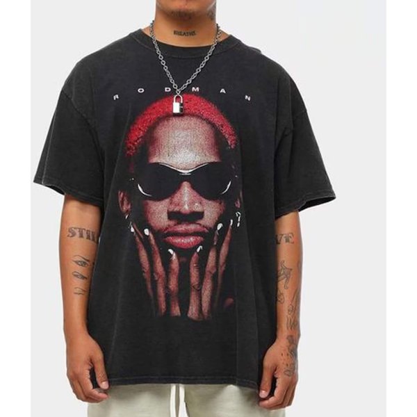 Dennis Rodman Tshirt, Dennis Rodman Rap Vintage Shirt-image