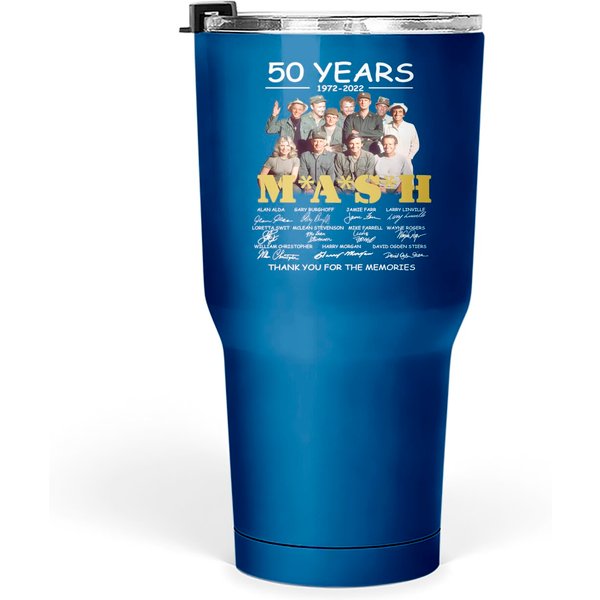 Mash 50Th Anniversary 1972 2022 Signatures Thank You The Memories Tumblers 30 Oz-image