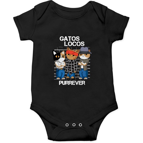 Gatos Locos Purrever,Vatos Locos Forever,Blood In Bolood Out Onesies-image
