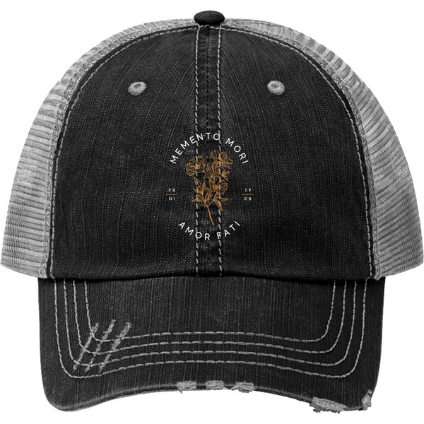 Memento Mori | Amor Fati | Friedrich Nietzsche | Trucker Hats-image
