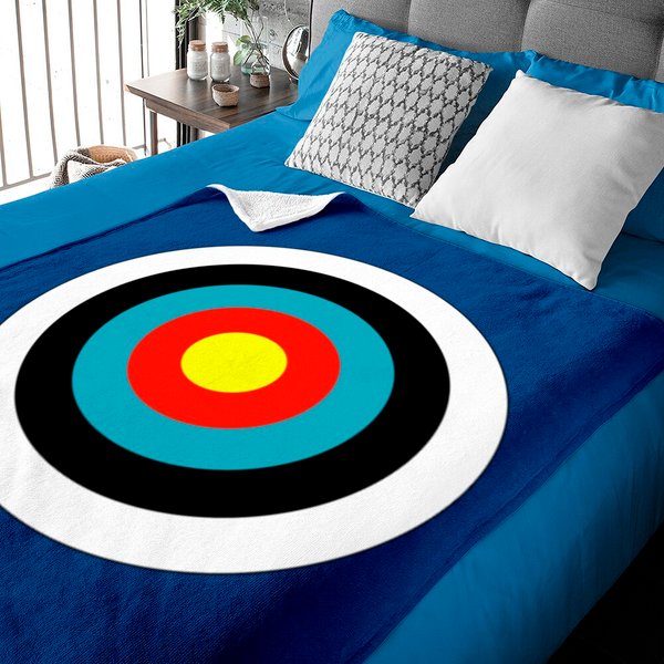 Bullseye Body Target Archery Shooter Funny Baby Blankets