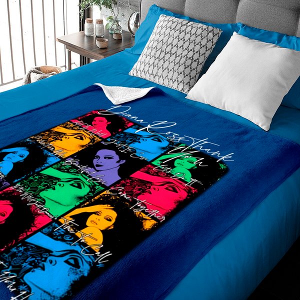 Diana Ross Thank You U.s Tour Event Baby Blankets - Vintage Diana Ross Singer Tour Us Thank You Baby Blankets