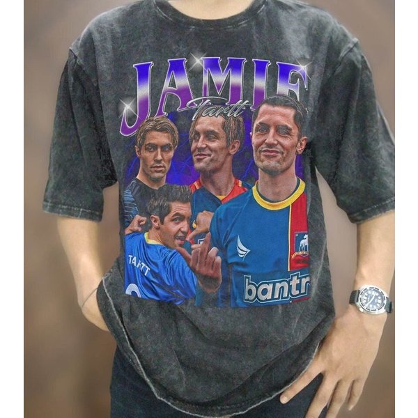 Vintage Wash Jamie Tartt T-Shirt, Vintage Oversized Jamie Tartt Shirt,-image