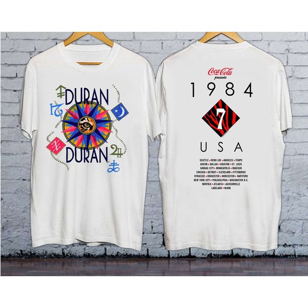 Vintage 1984 Duran Duran Arena Usa Concert Tour Shirt-image