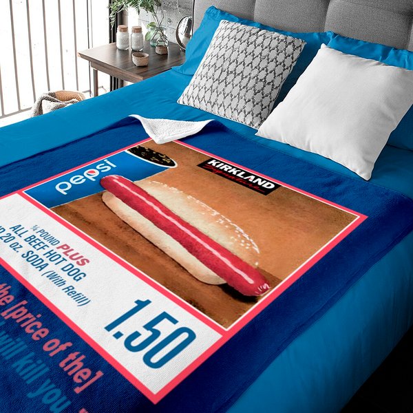 1.50 Costco Hot Dog & Soda Combo With Quote Baby Blankets