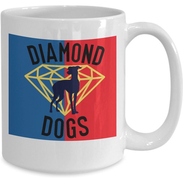 Diamond Dogs Coffee Mug, Lasso Inspired Coffee Mug, Diamond Dogs Mount Up, Roy Kent-image