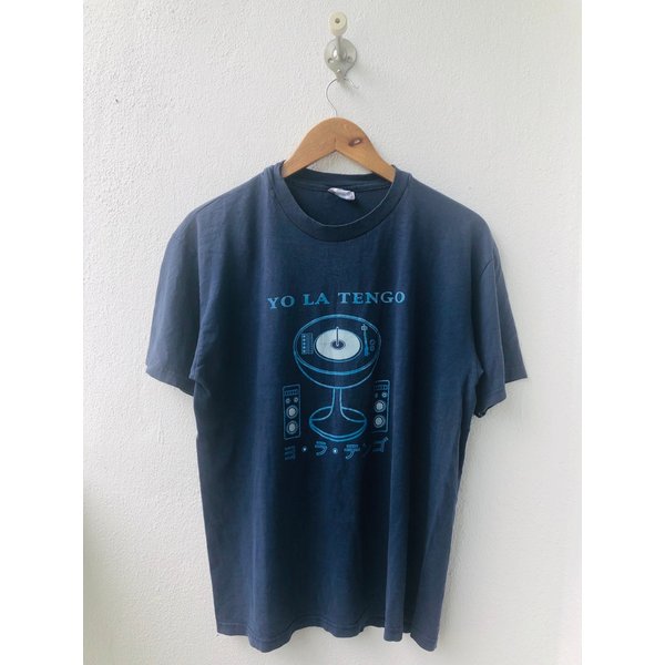 Vintage Original 90S Yo La Tengo Former American Shoegaze Band T-Shirt L Blue-image