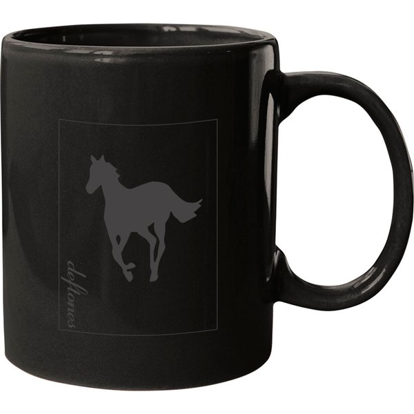 Deftone White Pony Mugs. Deftone Vintage Pony Mugs