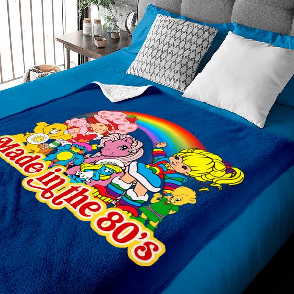Made In 80S Cartoon Baby Blankets, Friends 80'S Cartoons, Vintage Rainbow Brite, 80S Cartoons-image