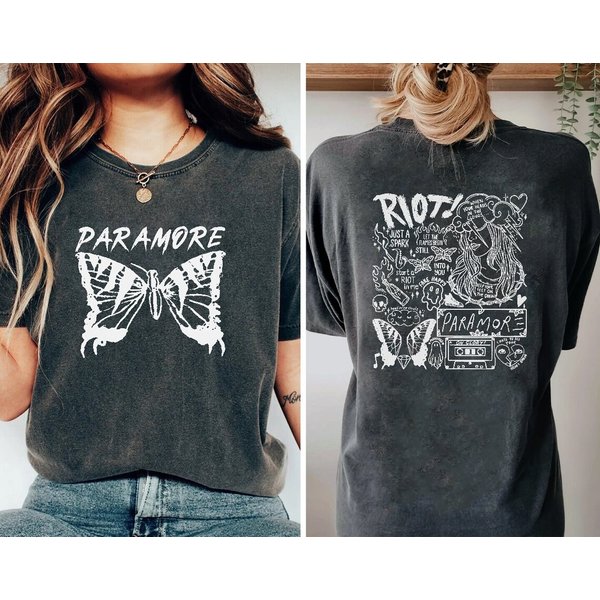 Paramore Tattoo Shirt - Comfort Colors Album Merchandise-image