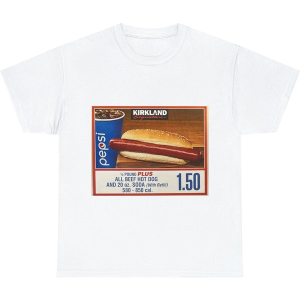 1.50 Costco Hot Dog And Soda Combo T-Shirt, Costco T-Shirt, Funny T-Shirt-image