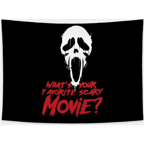 Whats Your Favorite Scary Movie? - Halloween - Tapestry-image