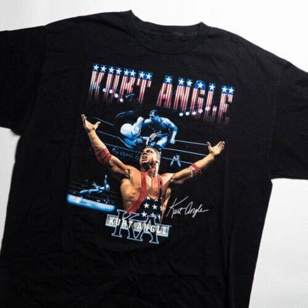 Kurt Angle Wrestling One Sided Men T-Shirt, Vintage Kurt Angle Shirt-image