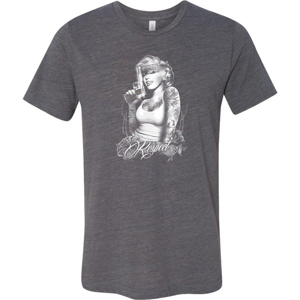 Marilyn Monroe Respect Men's Burnout T-Shirt-image