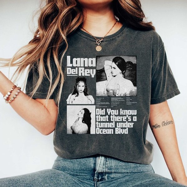 Lana Del Rey Did You Know That There's A Tunnel Under Ocean Blvd Tshirt-image