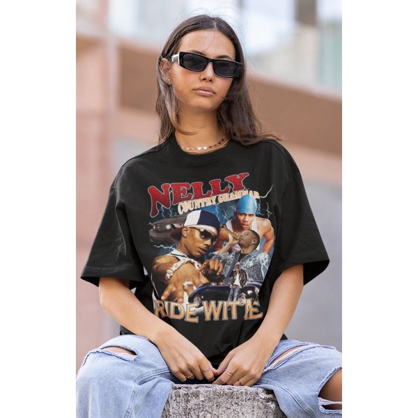 Nelly Hiphop Tshirt | Nelly Vintage Shirt-image