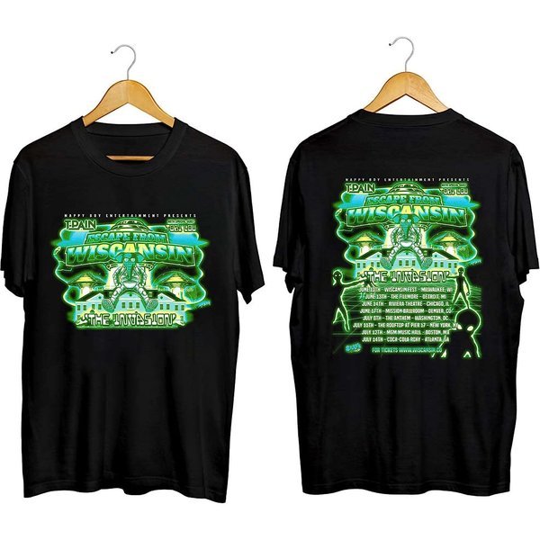 Pain Escape From Wiscansin The In Vasion Tour 2023 Shirt-image