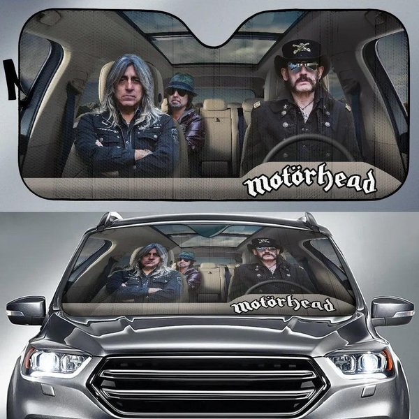 Motorhead Car Sun Shade Rock Band Sun Visor Fan Gift-image