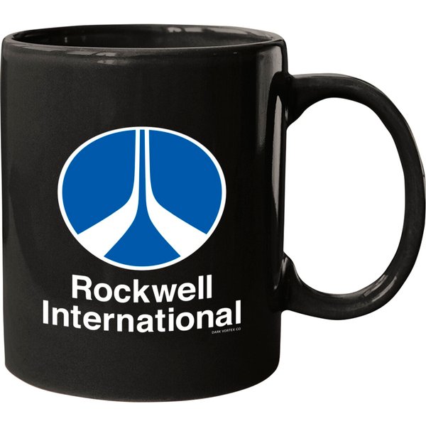 Rockwell International Logo Mugs - Defunct Aerospace Company-image