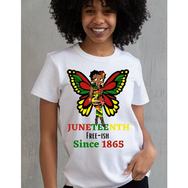 Betty Boop Juneteenth Free Ish Since 1865 Svg/Png-image