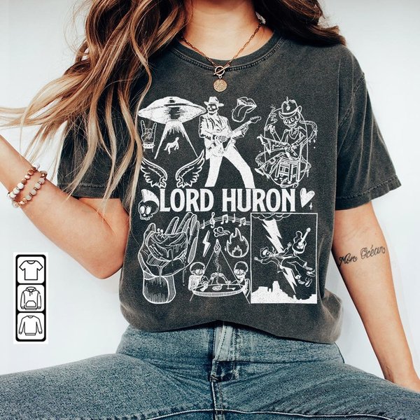 Lord Huron Doodle Art Shirt, Vintage Lord Huron Merch Tee-image