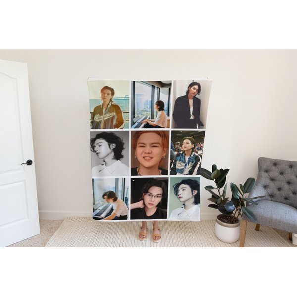 Suga Bts Collage Blanket - Bangtan Boys Suga Blanket-image