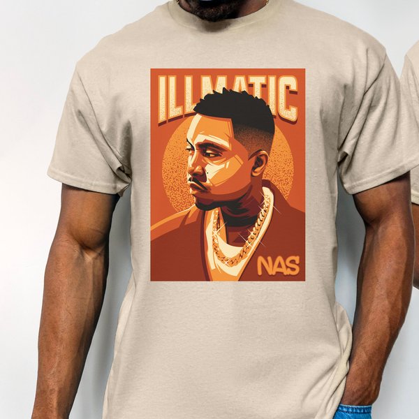 Men T-Shirt, Illmatic Nas Pop Art Graphic-image