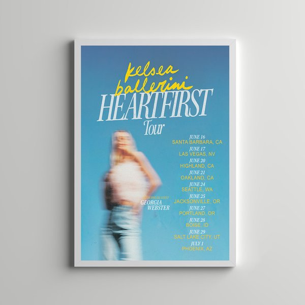 Kelsea Ballerini,Kelsea Ballerini Heartfirst Tour, Kelsea Ballerini Tour Premium Matte Vertical Poster-image