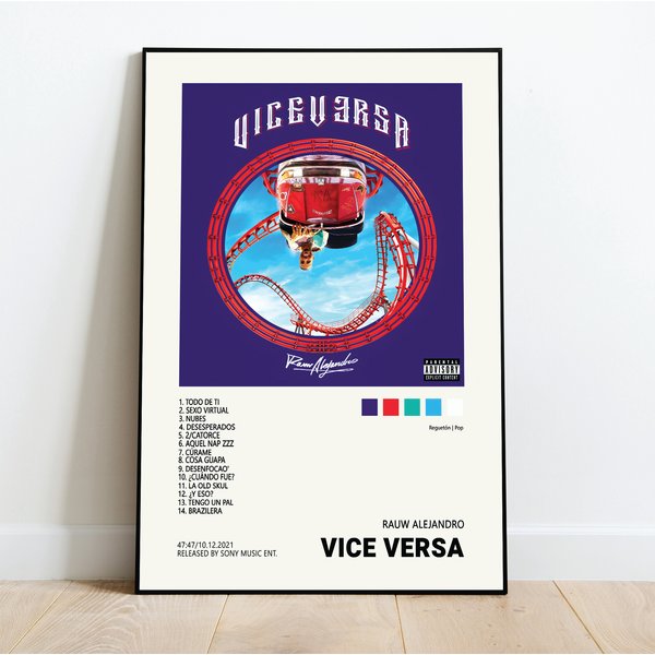 Rauw Alejandro / Vice Versa Album Cover Poster-image