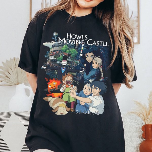 Howl's Moving Castle, Howl And Sophie T-Shirt, Ghibli Shirt-image