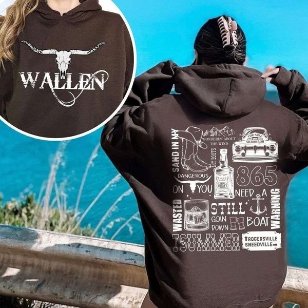 Wallen Western Bullhead Tracklist Hoodie-image