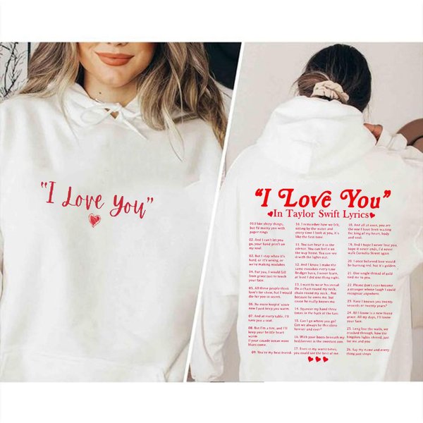 Different Ways Say I Love You In Lyrics Double Side Hoodie-image