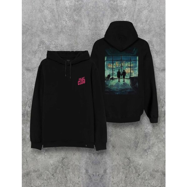 Fight Club Movie Final Scene Double Side Hoodie