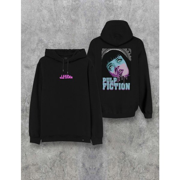 Pulp Fiction Movie I Said God Mia Wallace Two Side Printed Special Design Unisex Hoodie-image