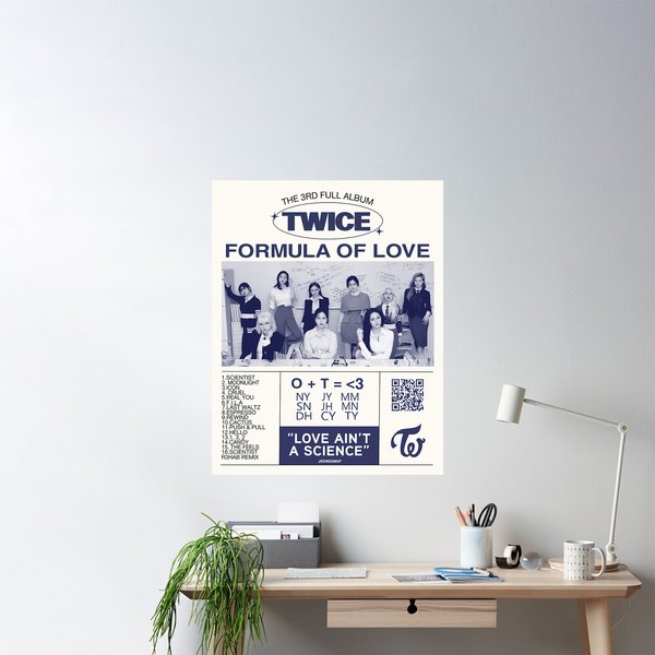 Album Twice Formula Of Love Poster, Kpop Poster-image